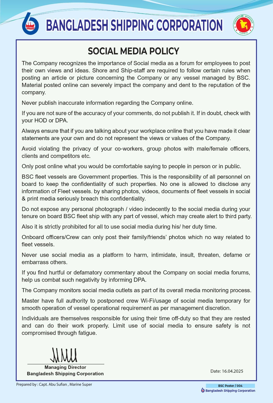 Bangladesh Shipping Corporation